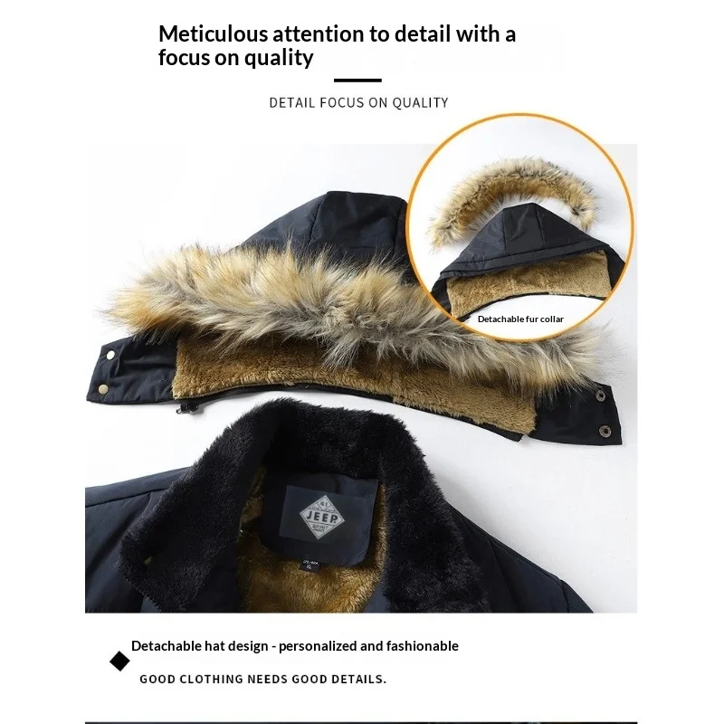 جيب روح سترة الرجال الملابس القطنية الخريف/الشتاء مقنعين منتصف طول سماكة الدفء الباردة واقية في الهواء الطلق الترفيه الملابس جيب روح سترة الرجال الملابس القطنية الخريف/الشتاء مقنعين منتصف طول سماكة الدفء الباردة واقية في الهواء الطلق الترفيه الملابس