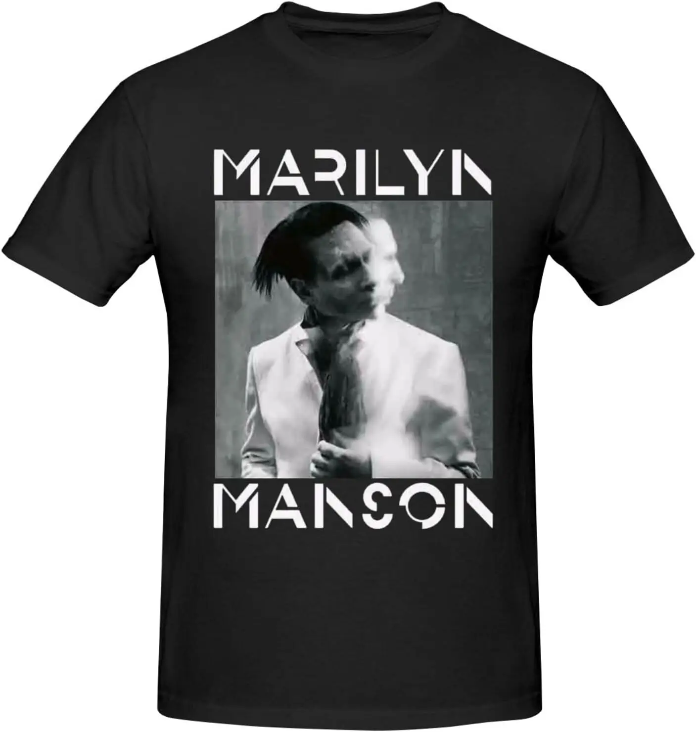 Marilyn Music Manson Shirt Men's Personalised Graphic Short Sleeve Tshirt Fashion Breathable Cotton Top Tees Black
Marilyn Music Manson Shirt Men's Personalised Graphic Short Sleeve Tshirt Fashion Breathable Cotton Top Tees Black