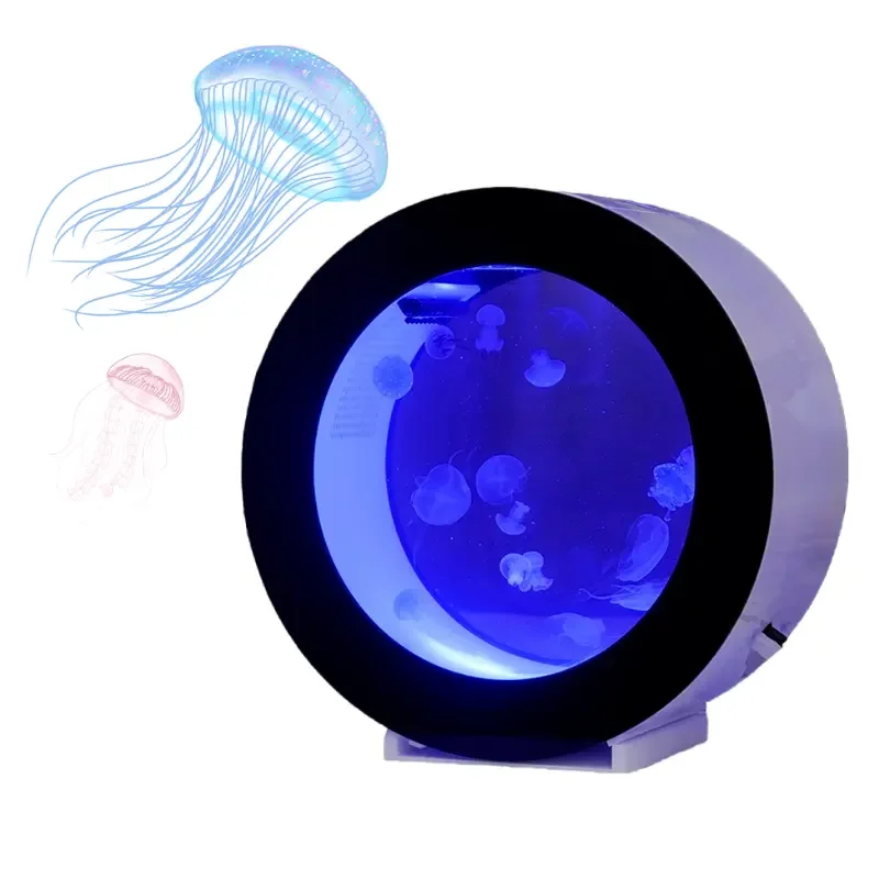 Desktop White and Black Acrylic Jellyfish Tank 8L/18L/50L Small Aquarium Household Gift Round Aquarium Creative Fish Tank Aquari
Desktop White and Black Acrylic Jellyfish Tank 8L/18L/50L Small Aquarium Household Gift Round Aquarium Creative Fish Tank Aquari