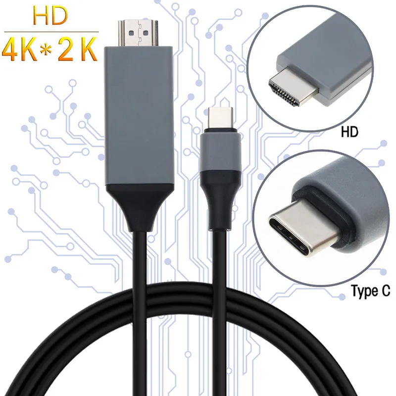 FT USB 3.1 Type C to HDMI-compatible Adapter Cable 2M Type C To HD 30Hz 4k USB C Cable Extend Adapter for Macbook Samsung S8 usb
FT USB 3.1 Type C to HDMI-compatible Adapter Cable 2M Type C To HD 30Hz 4k USB C Cable Extend Adapter for Macbook Samsung S8 usb
