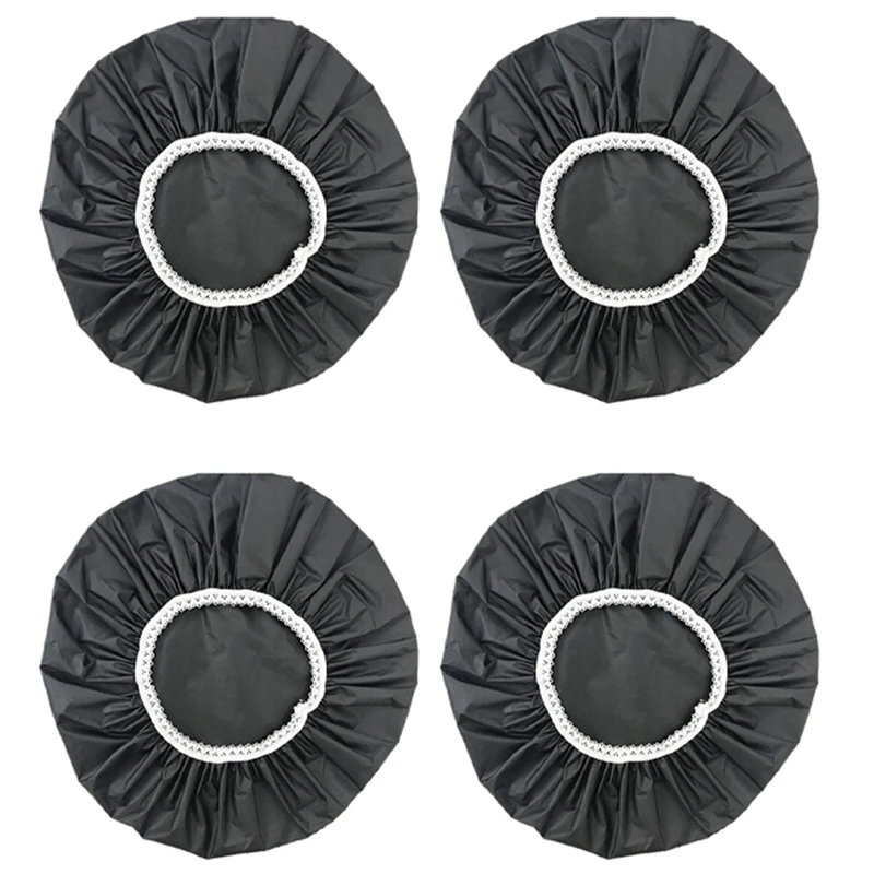 4Pcs Household Waterproof Shower Cap, Swimming Cap, Hotel Elastic Shower Cap Hair Set (Black)
4Pcs Household Waterproof Shower Cap, Swimming Cap, Hotel Elastic Shower Cap Hair Set (Black)