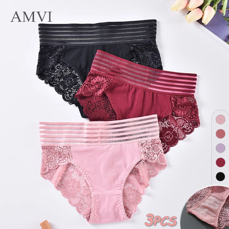 3PCS Classic Lace Women's Panties Breathable Ultra Thin Lingerie Summer Comfortable Triangle Pants Mid Waist Female Underwear
3PCS Classic Lace Women's Panties Breathable Ultra Thin Lingerie Summer Comfortable Triangle Pants Mid Waist Female Underwear