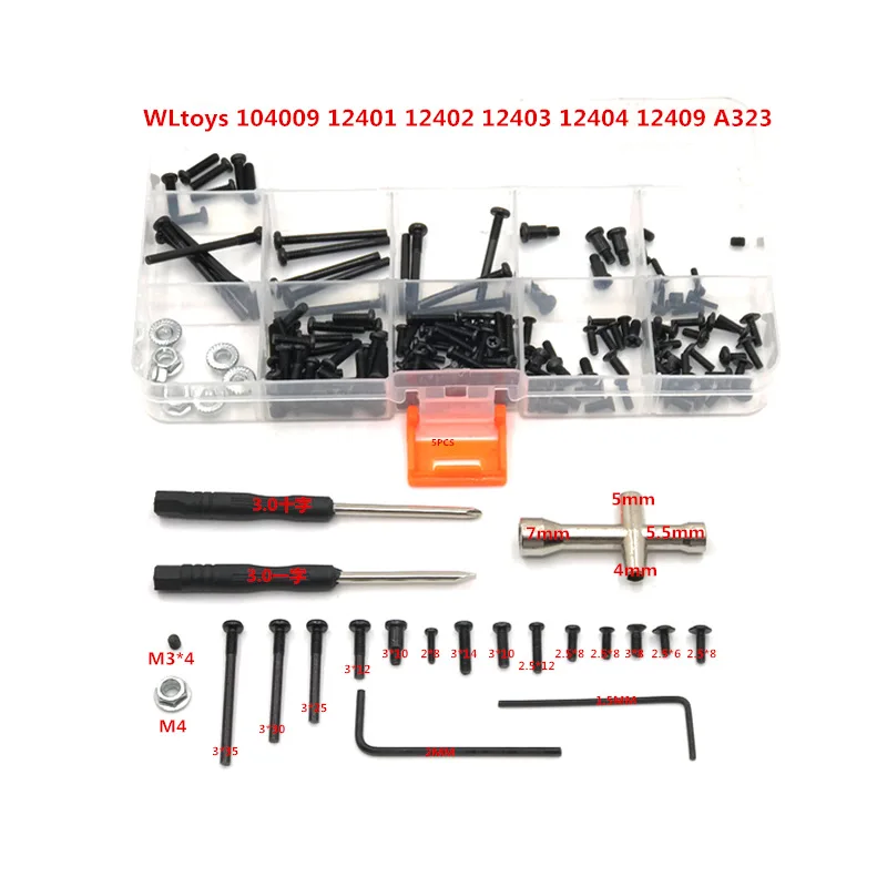 Upgrade Modification Screw Tool Box For WLtoys 104009 12401 12402 12403 12404 12409 A323 RC Car Parts
Upgrade Modification Screw Tool Box For WLtoys 104009 12401 12402 12403 12404 12409 A323 RC Car Parts