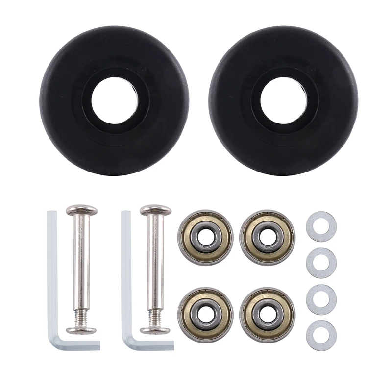50Mm X 18Mm Luggage Suitcase Replacement Wheels, PU Swivel Caster Wheels Carbon Steel Bearings Repair Kits
50Mm X 18Mm Luggage Suitcase Replacement Wheels, PU Swivel Caster Wheels Carbon Steel Bearings Repair Kits
