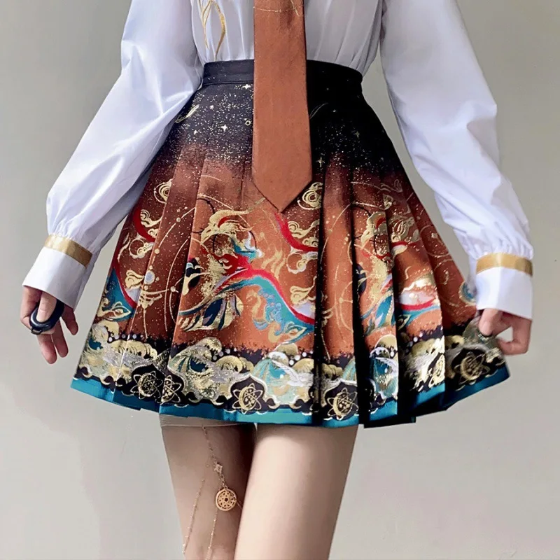 Китайские стили Hanfu Horse FaceSkirt Женская плиссированная Макси-юбка с цветочным принтом традиционная дизайнерская кружевная Длинная атласная юбка
Китайские стили Hanfu Horse FaceSkirt Женская плиссированная Макси-юбка с цветочным принтом традиционная дизайнерская кружевная Длинная атласная юбка