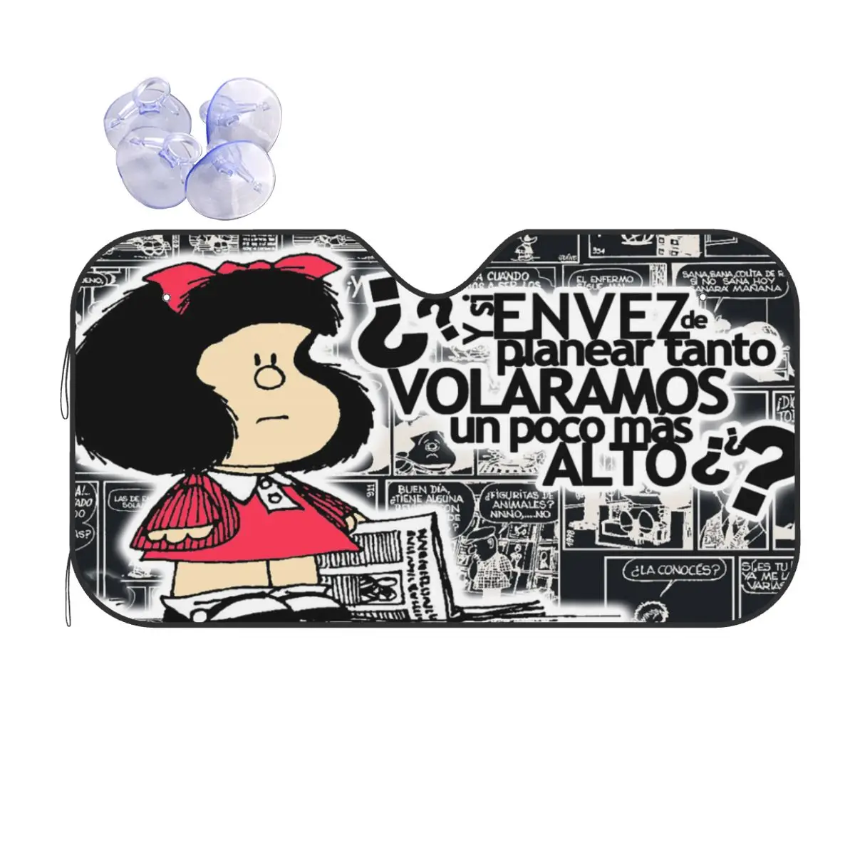 Mafalda Anime Plaid Personality Windshield Sunshade 76x140cm Foils Sunshade Visor Accessories Covers
Mafalda Anime Plaid Personality Windshield Sunshade 76x140cm Foils Sunshade Visor Accessories Covers