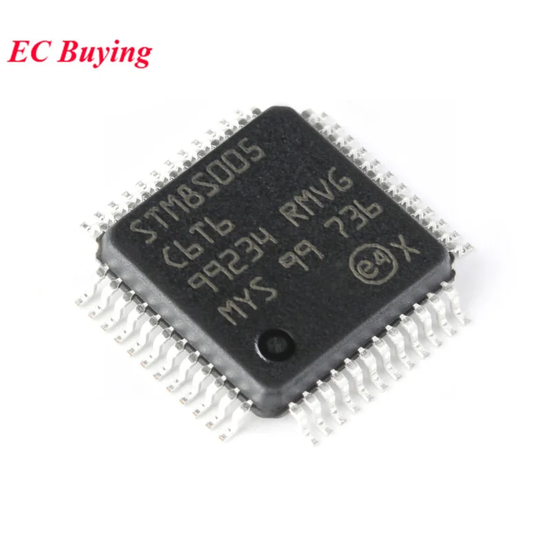 

STM8S005C6T6 STM8S005 STM8 S005C6 STM8S 005C6T6 LQFP-48 16 МГц 32 КБ Flash 8-битный микроконтроллер MCU IC чип контроллера оригинальный