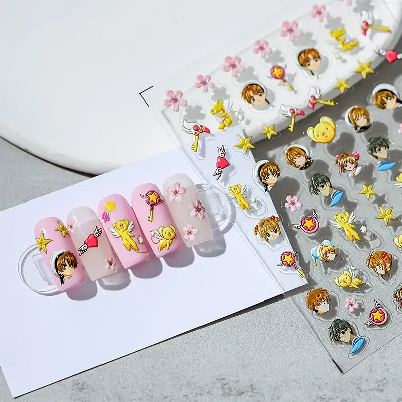 Kinomoto Sakura Cerberus LI SYAORAN Nail Stickers Creative Old Anime Otaku Nail Art DIY Self Adhesive Decals Merchant Decor
Kinomoto Sakura Cerberus LI SYAORAN Nail Stickers Creative Old Anime Otaku Nail Art DIY Self Adhesive Decals Merchant Decor