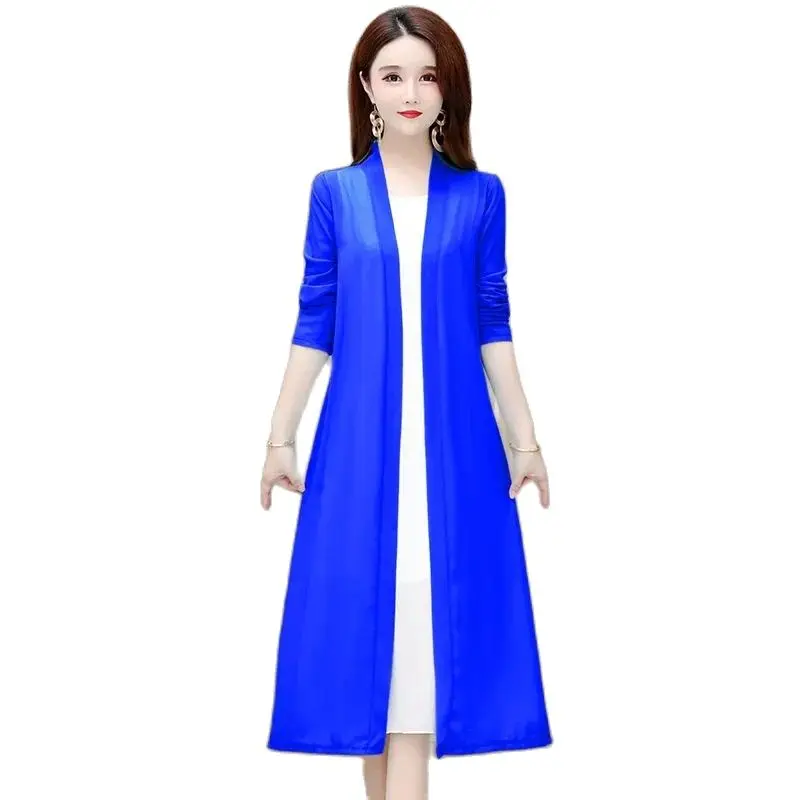 Solid Color Mesh Gauze Long Shawl Slits Over The Knee All-match Cardigan Breathable Thin Section Loose Sunscreen Top Women5XL
Solid Color Mesh Gauze Long Shawl Slits Over The Knee All-match Cardigan Breathable Thin Section Loose Sunscreen Top Women5XL