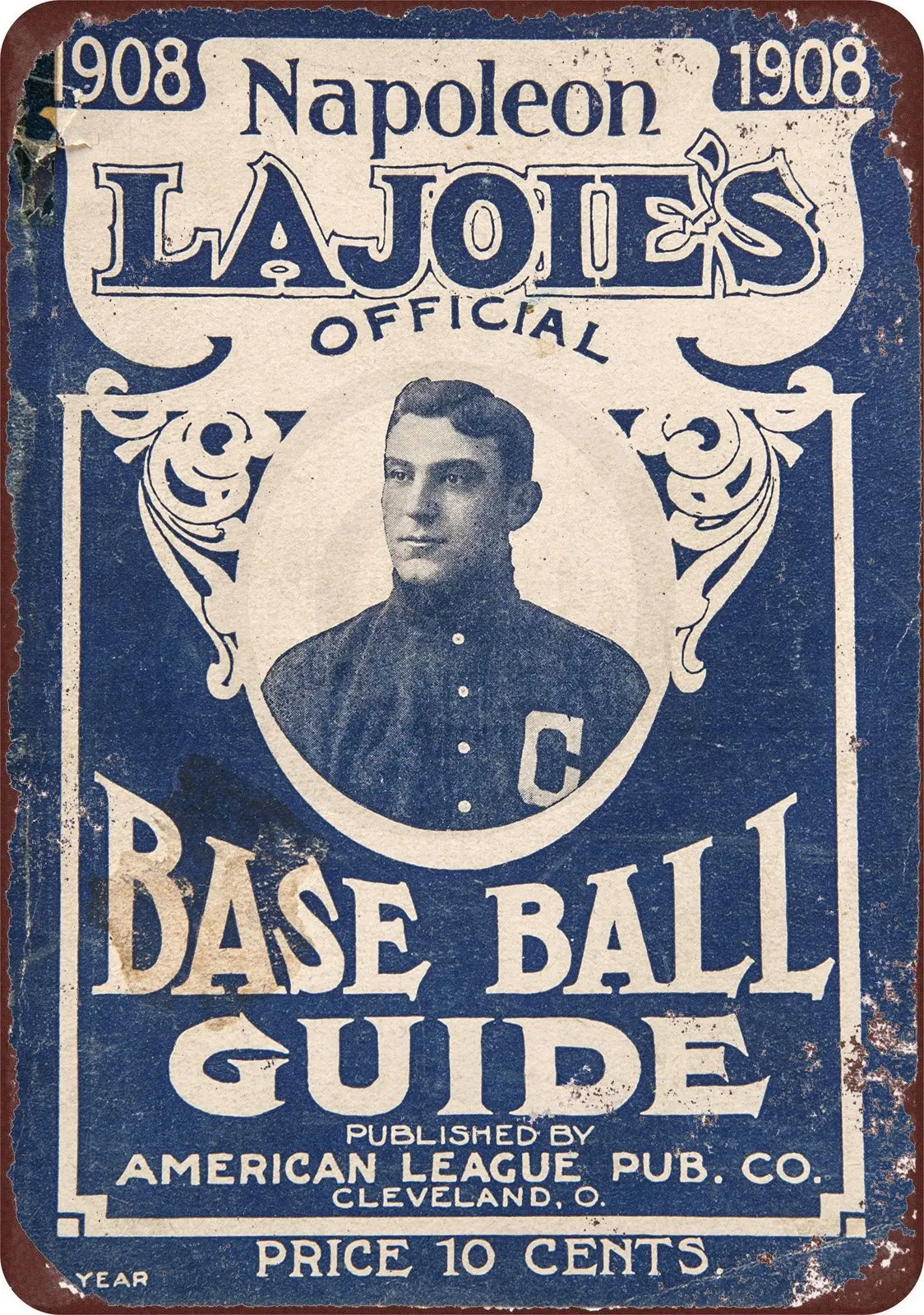 Оригинальный Kraze 1908 LaJoie's бейсбольный гид, винтажная репродукция, металлический знак 8x12
Оригинальный Kraze 1908 LaJoie's бейсбольный гид, винтажная репродукция, металлический знак 8x12