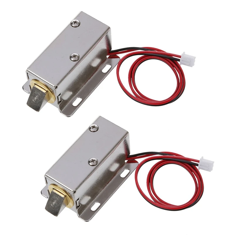 

2X 0837L DC 12V 8W Open Frame Type Solenoid For Electric Door Lock