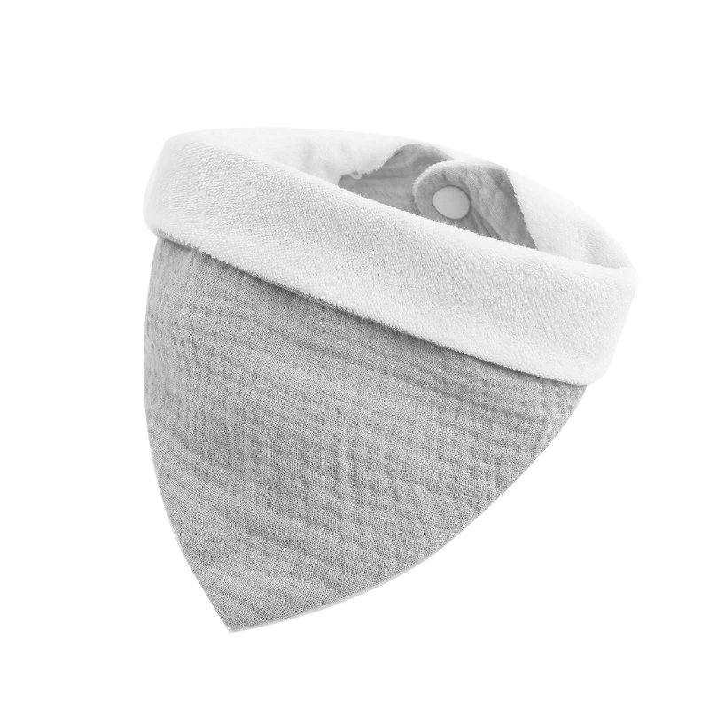 

97BE Feeding Bib Baby Burp Cloth 0-36M Unisex Bib Thick Cotton Saliva Towel Muslin Drooling Bib Handkerchief for Newborns