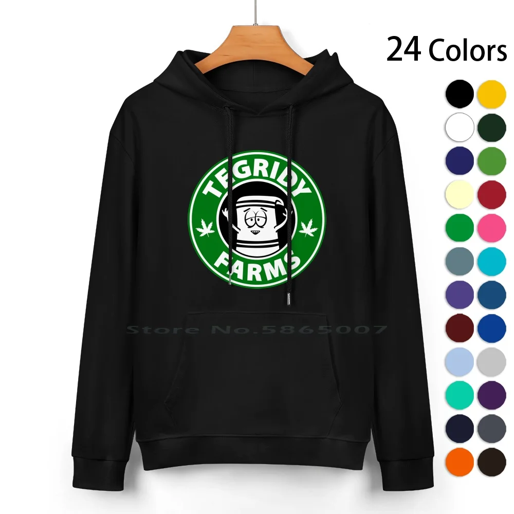 

Tegridy Farms Pure Cotton Hoodie Sweater 24 Colors Farms Towelie Logo Randy Marsh Cartman Funny Parody High Tegridy Burgers