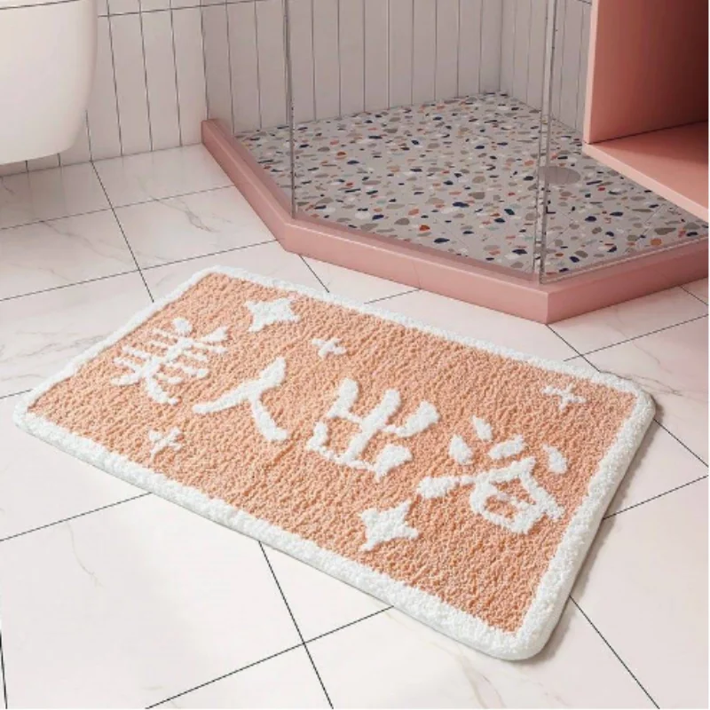 

Olanly Memory Foam Bath Mat Anti-Slip Shower Carpet Soft Foot Pad Decoration Floor Protector Absorbent Quick Dry Bathroom 15728