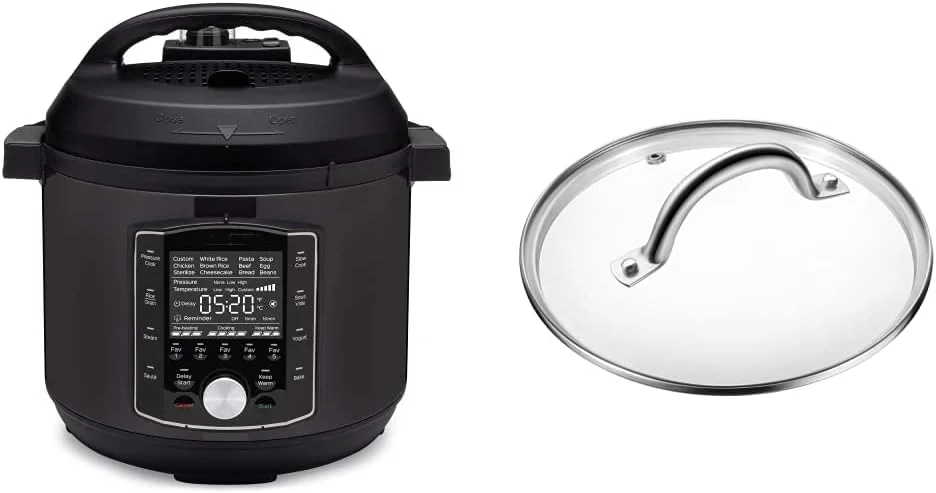 10-in-1 Pressure Cooker, Slow Cooker, Rice/Grain Cooker, Steamer, Sauté, Sous Vide, Yogurt Maker, 6 Quart & Tempered Glass
10-in-1 Pressure Cooker, Slow Cooker, Rice/Grain Cooker, Steamer, Sauté, Sous Vide, Yogurt Maker, 6 Quart & Tempered Glass