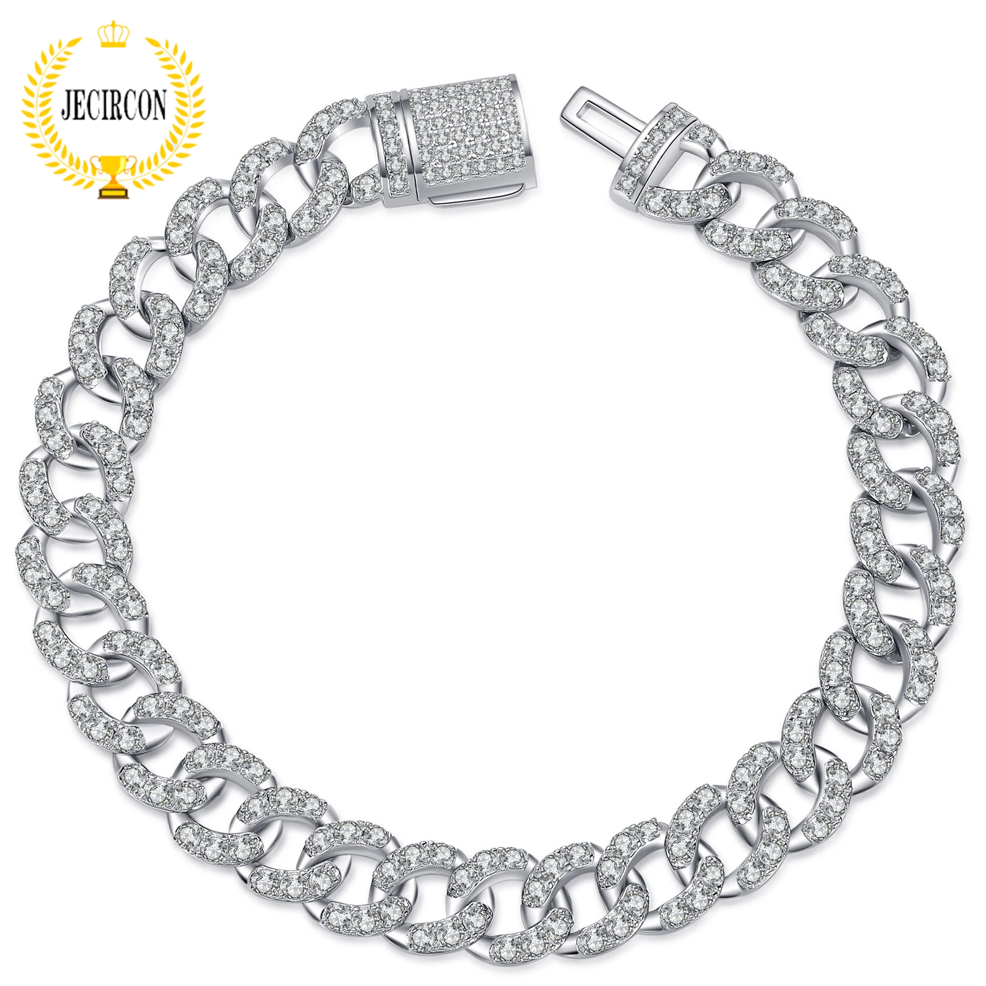 JECIRCON 925 Sterling Silver Men/Women Couple Bracelet Full Moissanite Universal Bracelet Plated PT950 Gold Bracelet Wholesale 
JECIRCON 925 Sterling Silver Men/Women Couple Bracelet Full Moissanite Universal Bracelet Plated PT950 Gold Bracelet Wholesale