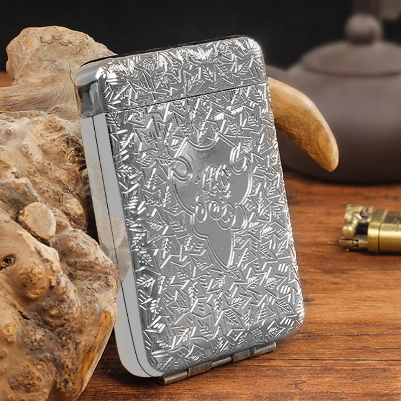 Vintage Metal Cigarette Case Engraved Luxury Cigarette Case Holder Cigarette Storage Box for 16pcs Tobacco Case Men's Gift
Vintage Metal Cigarette Case Engraved Luxury Cigarette Case Holder Cigarette Storage Box for 16pcs Tobacco Case Men's Gift