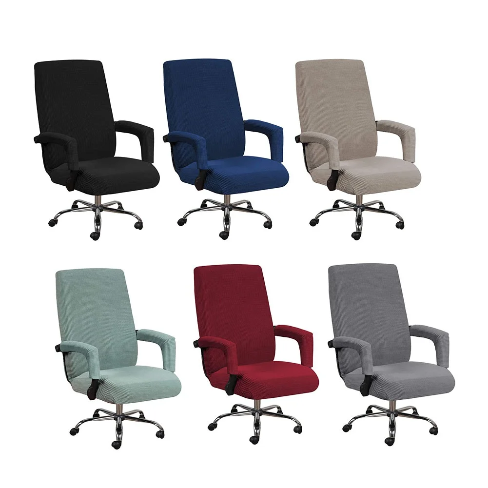 

Computer Chair Cover Modern Spandex Slipcovers Office Chair Case Armrest Cover Dust Cover Removable Anti-dirty Chairs Slipcover