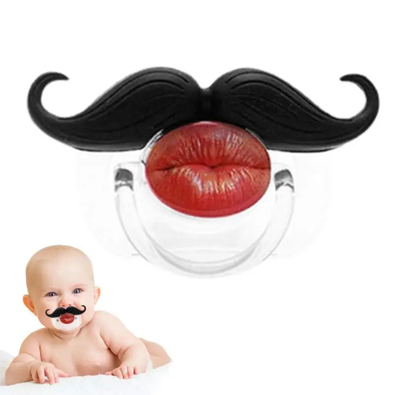 

Beard Pacifier For Toddler Funny Toddler Orthodontic Mustache Pacifiers Soft And Safe Beard Pacifier For Babies And Toddlers