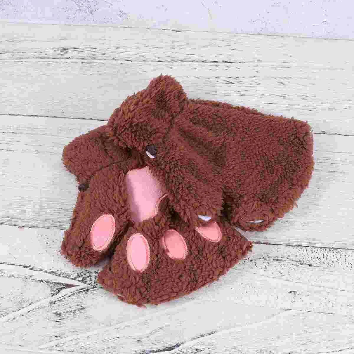 2pcs Plush Wool Cloth Half Finger Gloves Cat Paw Shape Cosplay Props for Women Kids Girls Coffee
2pcs Plush Wool Cloth Half Finger Gloves Cat Paw Shape Cosplay Props for Women Kids Girls Coffee