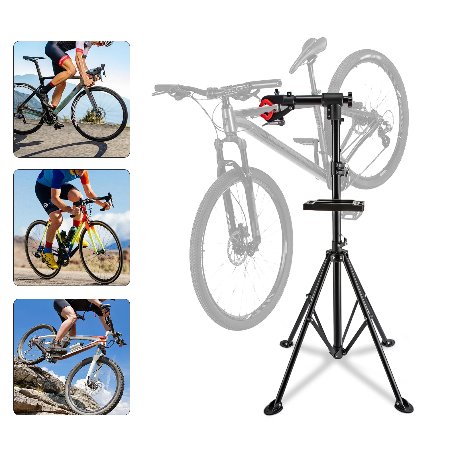 Portable Bike Repair Stand Foldable Mountain Road Bicycles Repair Tune Workstand(Black&Red)
Portable Bike Repair Stand Foldable Mountain Road Bicycles Repair Tune Workstand(Black&Red)