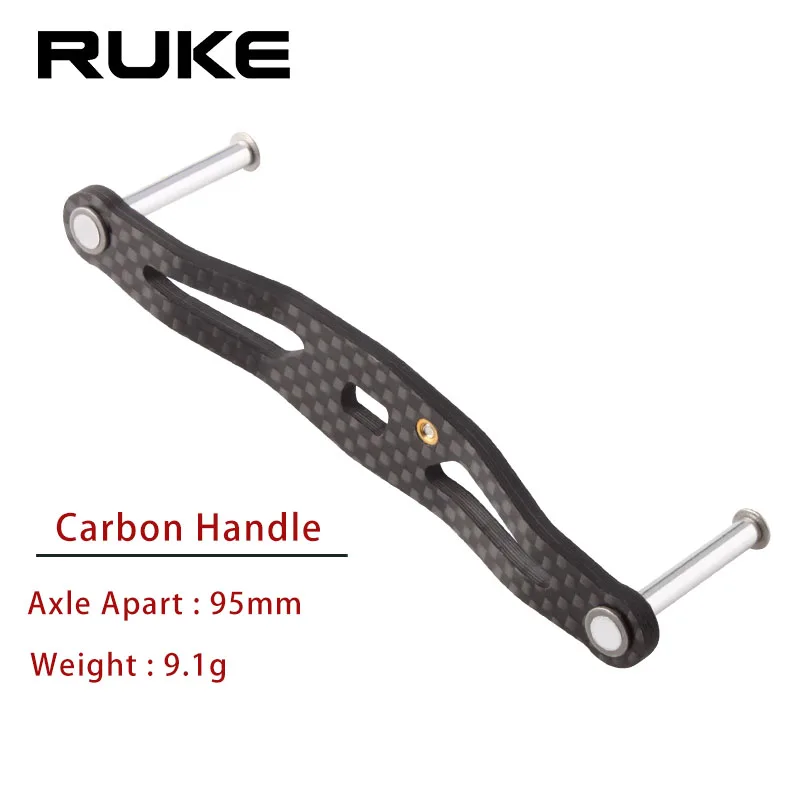 

Ruke Fishing Reel Handle Carbon Fiber Fishing Rocker whole Length 105-120mm Hole Size 8*5/7*4mm Thickness 3mm Reel Accessory