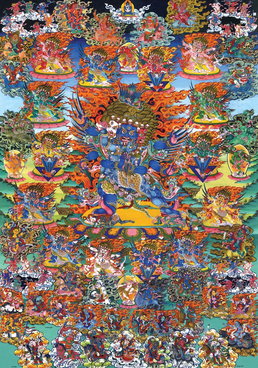 Vajrakilaya Thangka - Dorje Phurba,Gandhanra Tibetan Buddhist Thangka Art,Giclee Printed and Hand Framed,47" × 32"
Vajrakilaya Thangka - Dorje Phurba,Gandhanra Tibetan Buddhist Thangka Art,Giclee Printed and Hand Framed,47" × 32"