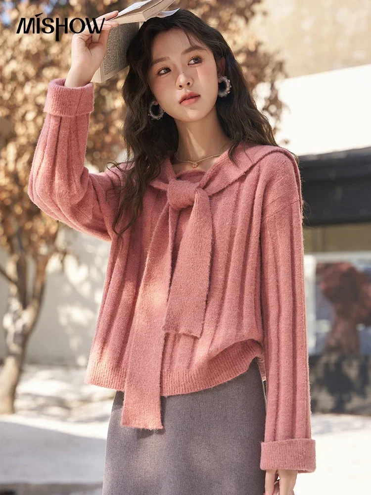 MISHOW Women's Lazy Sweater Winter Casual Loose Fashion Navy Collar Knitted Jumpers Top Pullovers Sweaters Knitwear MXC57Z0457
MISHOW Women's Lazy Sweater Winter Casual Loose Fashion Navy Collar Knitted Jumpers Top Pullovers Sweaters Knitwear MXC57Z0457