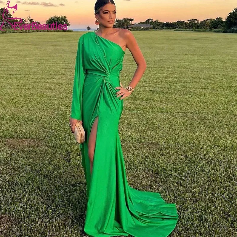 Satin Prom Dresses Vestidos De Graduación Long Sleeves Evening Dresses Satin Maxi Party Gowns One Shoulder Formal Dresses
Satin Prom Dresses Vestidos De Graduación Long Sleeves Evening Dresses Satin Maxi Party Gowns One Shoulder Formal Dresses