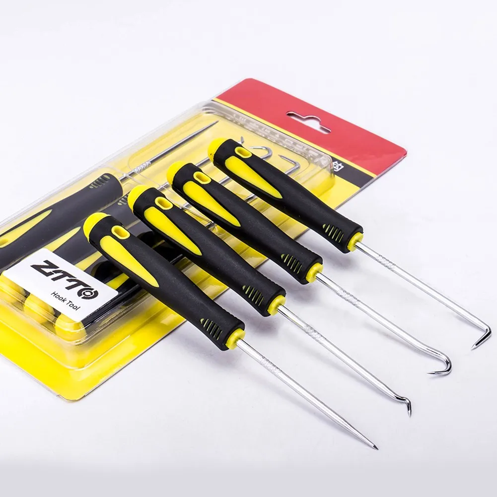4pcs Bicycle Pick Hook Set /O-Ring Oil Seal Gasket Puller /Remover Craft Hand Tools For Car Bike Flat Pin/ Spring Suction Ring
4pcs Bicycle Pick Hook Set /O-Ring Oil Seal Gasket Puller /Remover Craft Hand Tools For Car Bike Flat Pin/ Spring Suction Ring