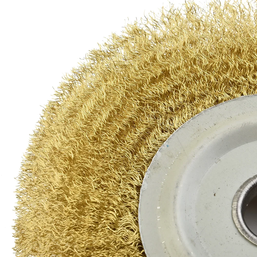 5 Inch Copper Wire Wheel 125mm Outer Diameter Brass Brush For Bench Grinder Metal Polishing 16mm Internal Diameter Power Tool
5 Inch Copper Wire Wheel 125mm Outer Diameter Brass Brush For Bench Grinder Metal Polishing 16mm Internal Diameter Power Tool