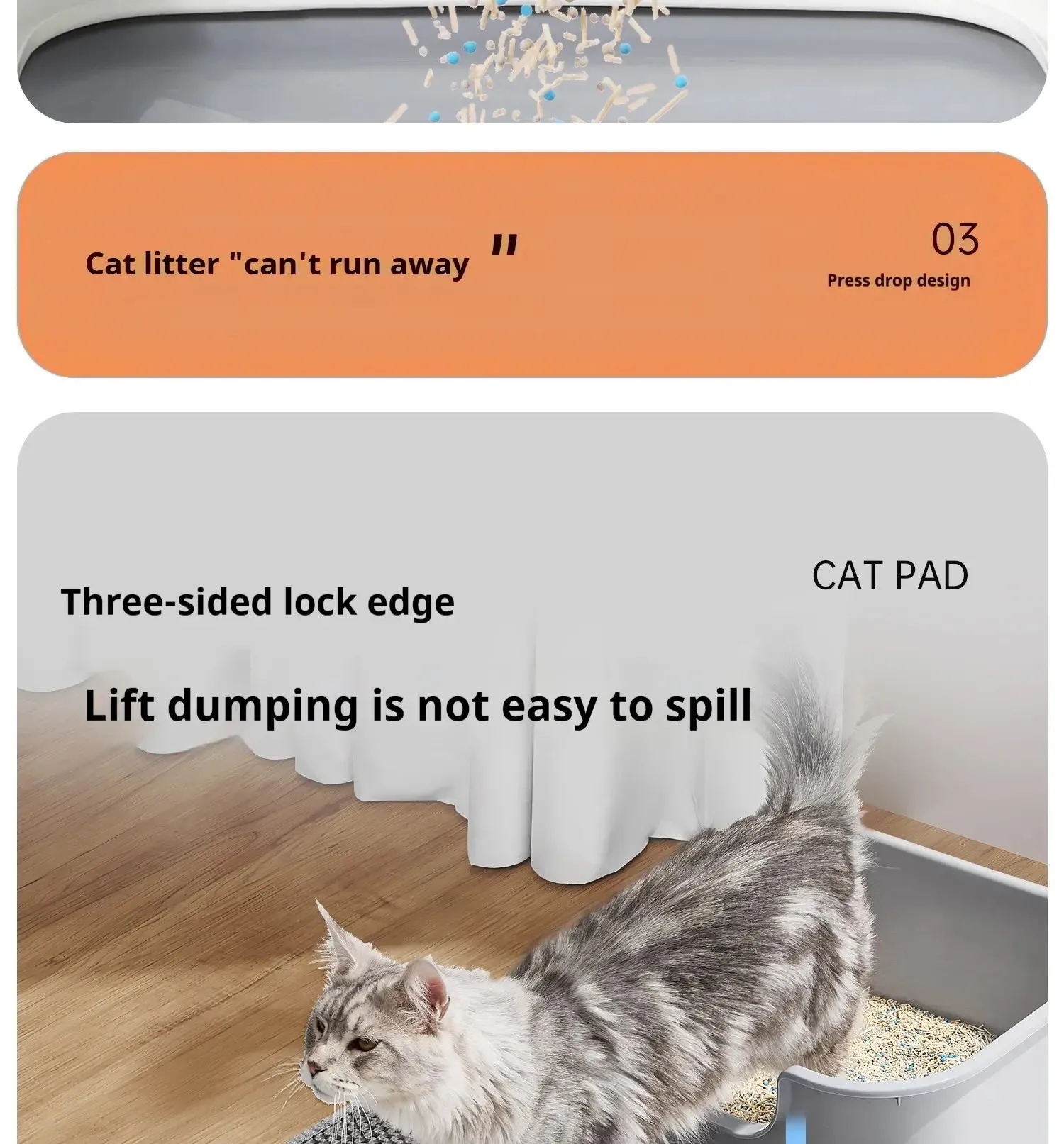 Large Double-Layer Cat Litter Mat – Anti-Splash Filtering & Sand Trapping Mat for Litter Boxes Large Double-Layer Cat Litter Mat – Anti-Splash Filtering & Sand Trapping Mat for Litter Boxes