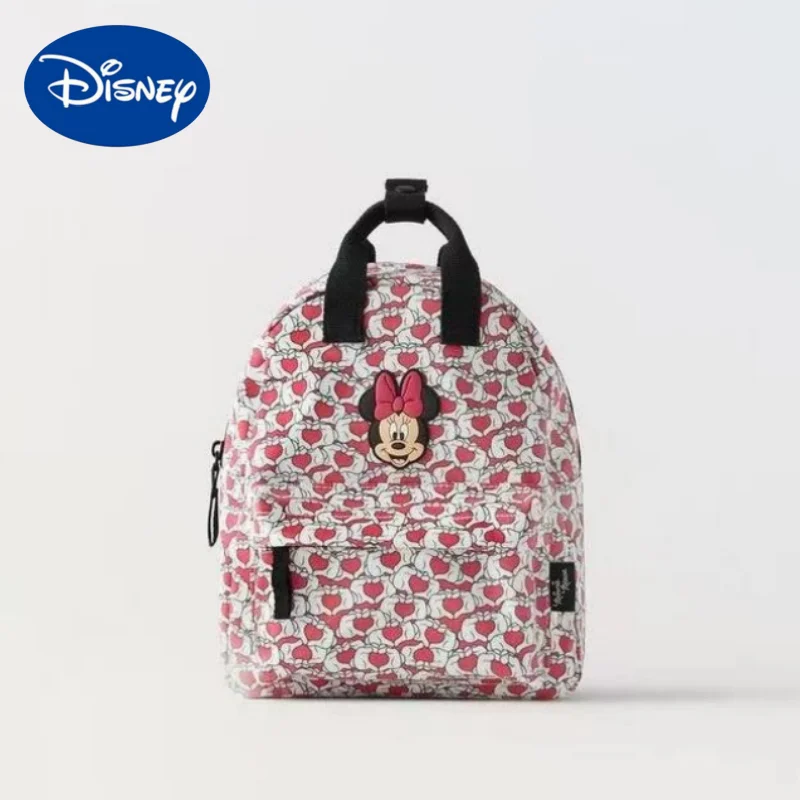 

Новый детский рюкзак с мультипликационным героем Диснея Минни Микки Маус, миниатюрная школьная сумка, симпатичная сумка через плечо для девочек и мальчиков
