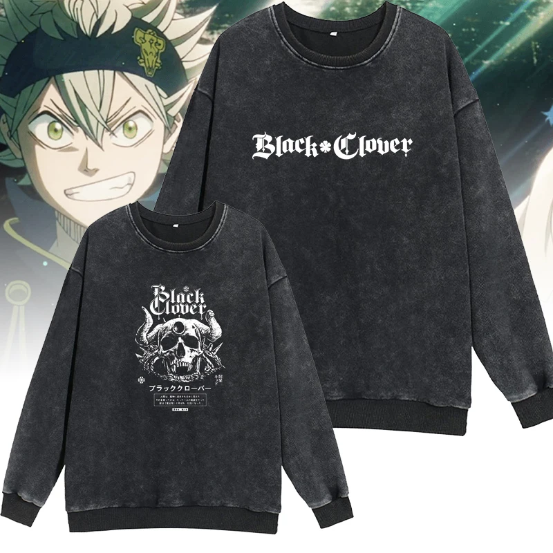 Black Clover Anime Print Washed Old Pullovers Sweatshirts Men Loose 2024 Autumn Warm O Neck Tops Hip Hop Y2K Sweatshirt
Black Clover Anime Print Washed Old Pullovers Sweatshirts Men Loose 2024 Autumn Warm O Neck Tops Hip Hop Y2K Sweatshirt