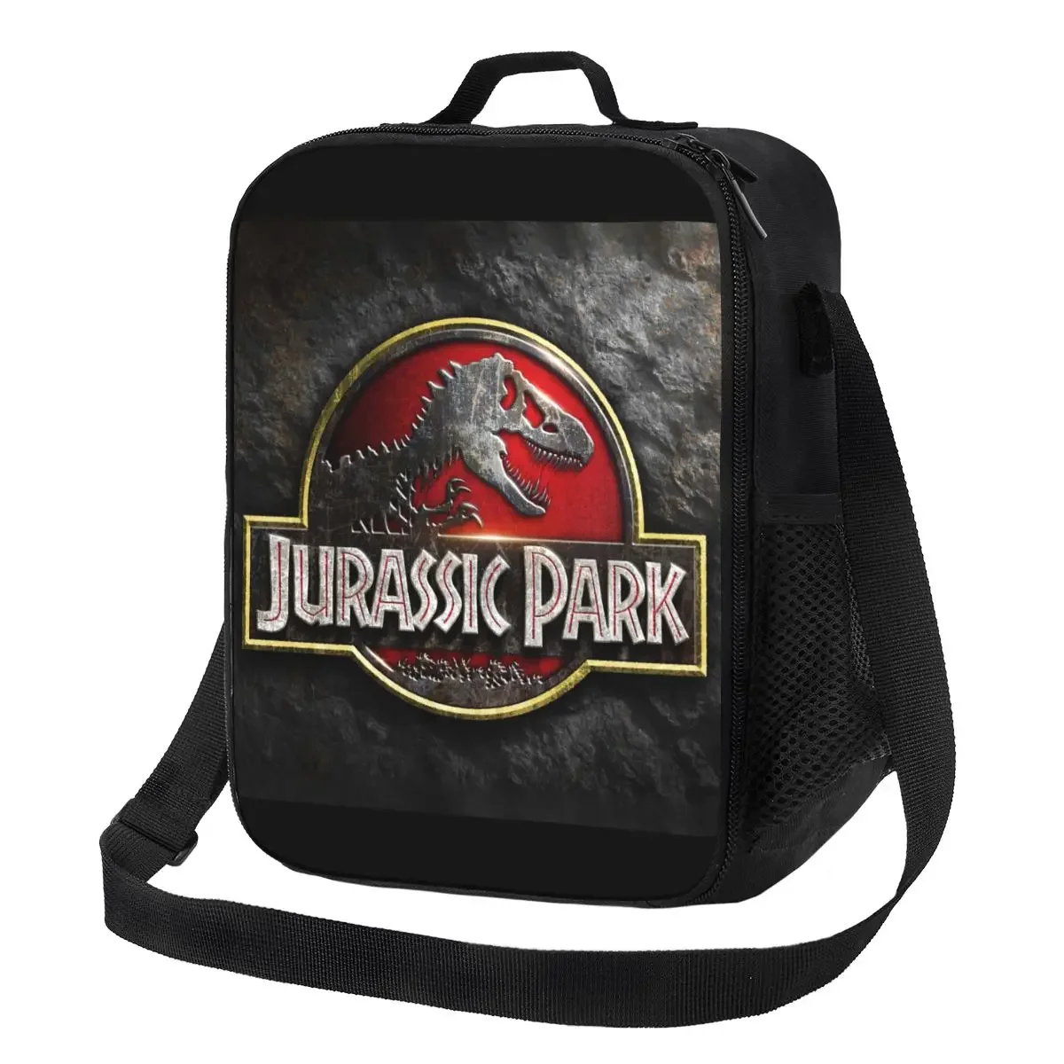 

Jurassics Park Insulated Lunch Bags for Women Dinosaur World Resuable Thermal Cooler Food Bento Box Outdoor Camping Travel