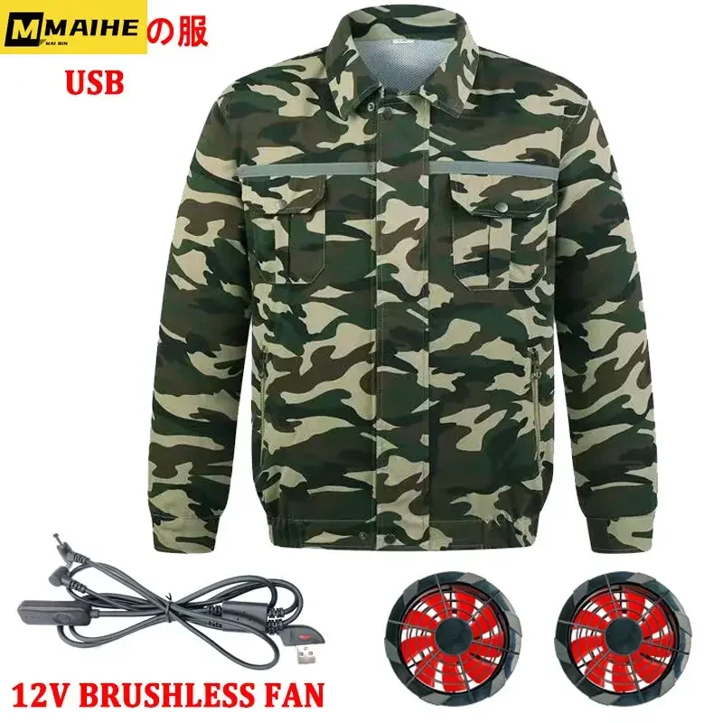Cooling vest Clothing Fan Summer aire acondicionado Jackets Heatstroke Prevention Men USB Charging Work Electric fan clothing
Cooling vest Clothing Fan Summer aire acondicionado Jackets Heatstroke Prevention Men USB Charging Work Electric fan clothing
