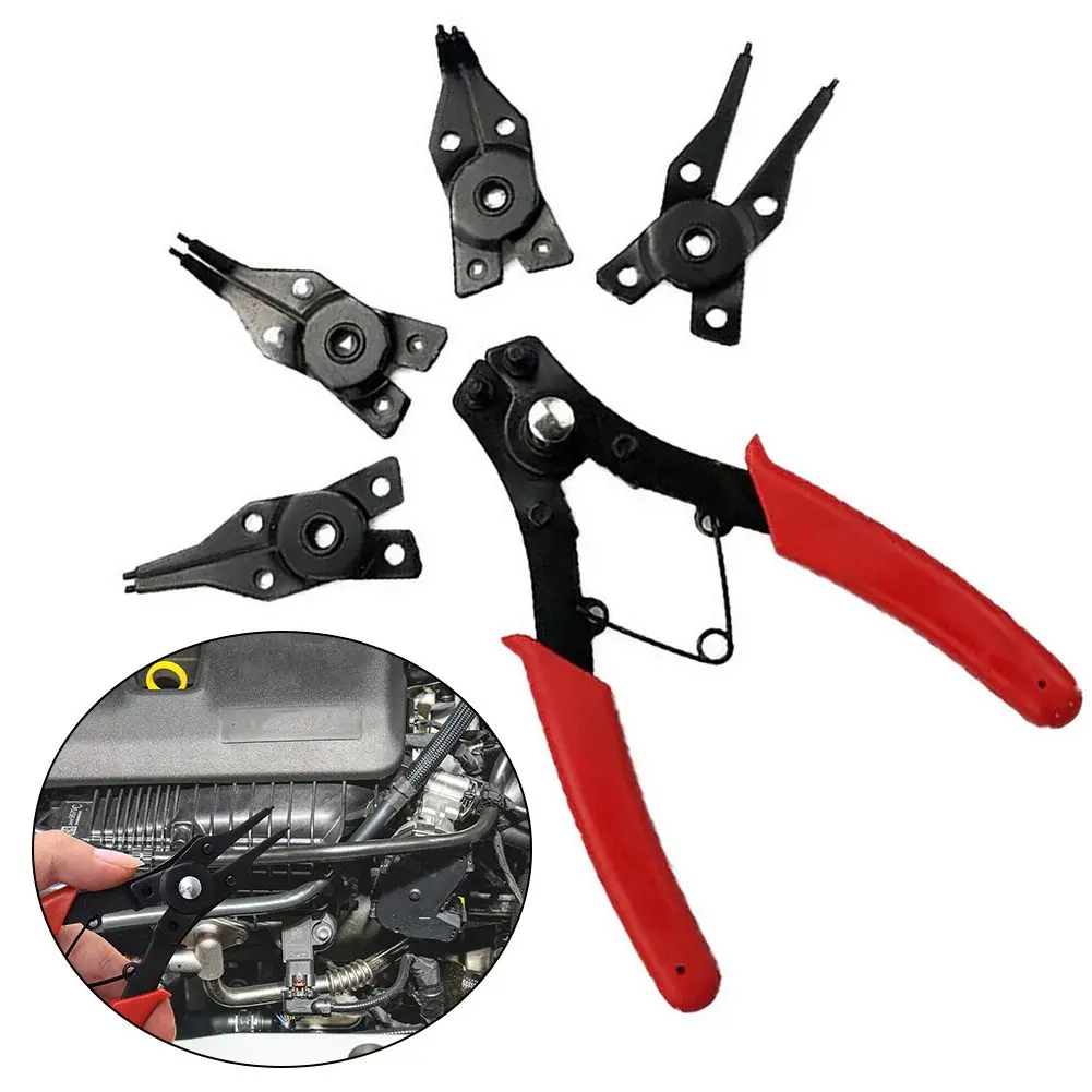 1x Four-port Circlip Pliers 4 In 1 Snap Ring Plier Combination Spring Hand-held Fixed Tool 10-50mm Carbon Steel Car Repair Tools
1x Four-port Circlip Pliers 4 In 1 Snap Ring Plier Combination Spring Hand-held Fixed Tool 10-50mm Carbon Steel Car Repair Tools