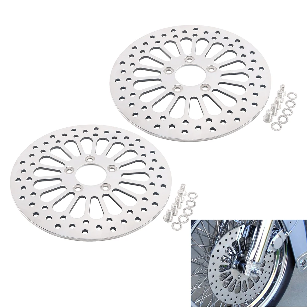 11.8" 300MM Front Brake Disks Discs Rotors For Harley FLHR Road King FLHX Street Glide FLTR FLHR FLTRX FLHT Electra Glide FLHP
11.8" 300MM Front Brake Disks Discs Rotors For Harley FLHR Road King FLHX Street Glide FLTR FLHR FLTRX FLHT Electra Glide FLHP