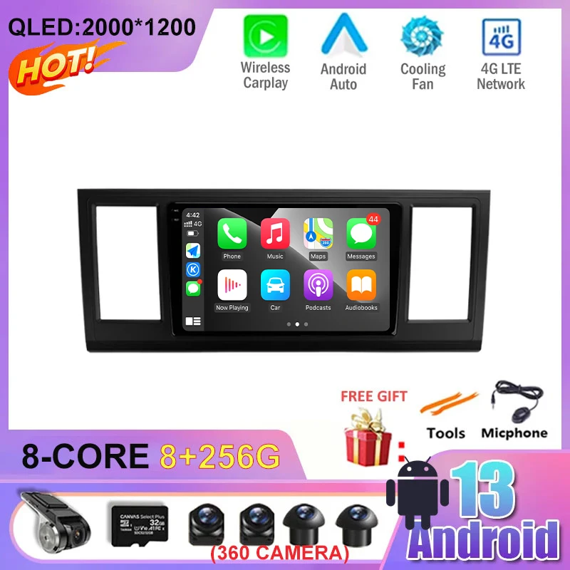 

For Volkswagen Caravelle 6 T6.1 T6 2015 - 2020 Android 13 Car Multimedia Video Auto Radio Player Navigation GPS 4G WIFI 2 din