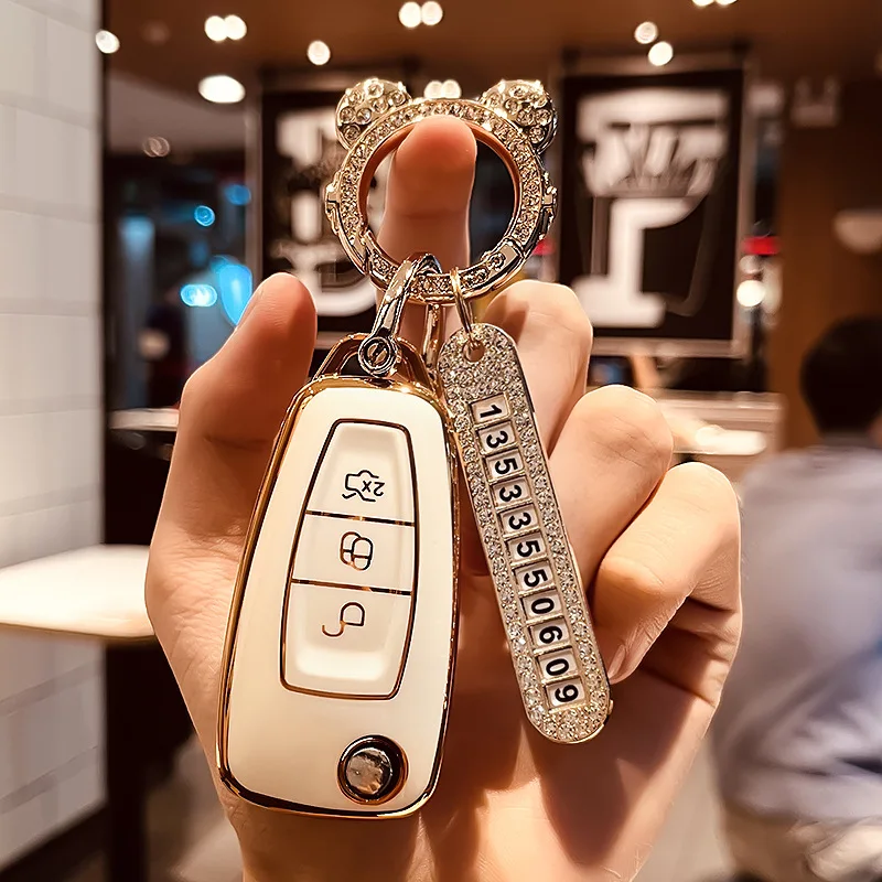 Fold 3buttons Car Key Case Cover For Ford Explorer Focus Mondeo Escort Edge Kuga Diamonds Keychain Key Accessories gifts pendant
Fold 3buttons Car Key Case Cover For Ford Explorer Focus Mondeo Escort Edge Kuga Diamonds Keychain Key Accessories gifts pendant