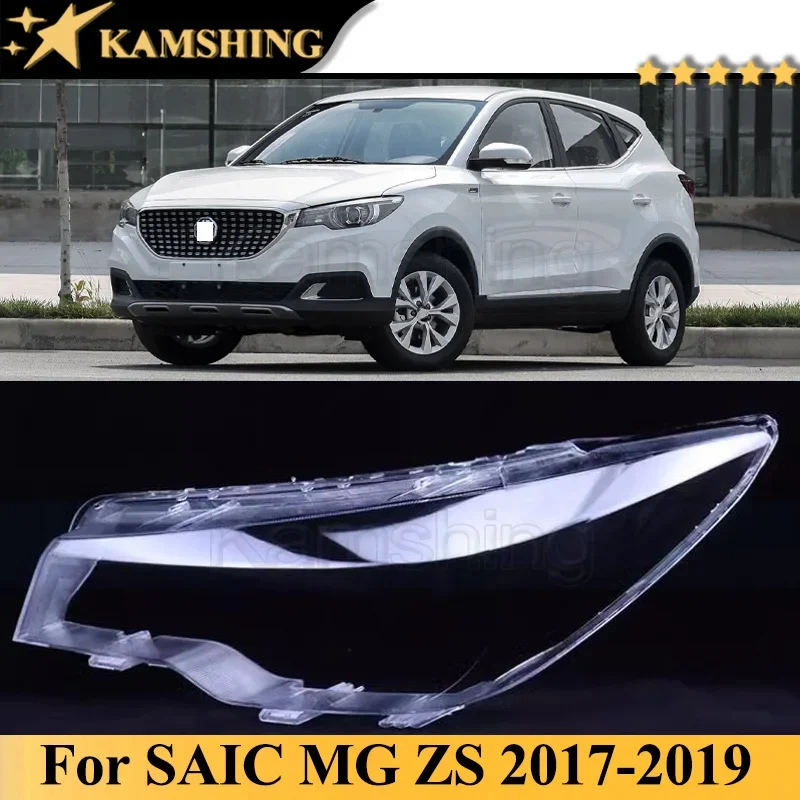 

Kamshing For SAIC MG ZS 2017-2019 Front Bumper Headlight Cover Shell Shade Head Lamp Glass Head Light Lens Caps