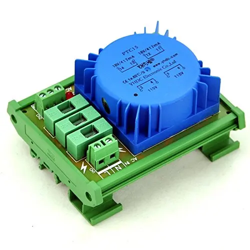 CZH P 230VAC, S 2x 18VAC, 15VA DIN Rail Mount Toroidal Power Transformer Module.
CZH P 230VAC, S 2x 18VAC, 15VA DIN Rail Mount Toroidal Power Transformer Module.