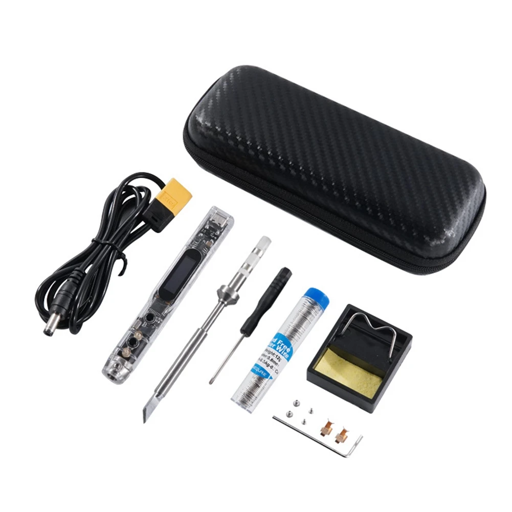 SI012(TS-K) 65W Intelligent OLED Electric Soldering Iron Kit 450℃ Sensitivity Adjustable Built-in Buzzer Soldering Head
SI012(TS-K) 65W Intelligent OLED Electric Soldering Iron Kit 450℃ Sensitivity Adjustable Built-in Buzzer Soldering Head