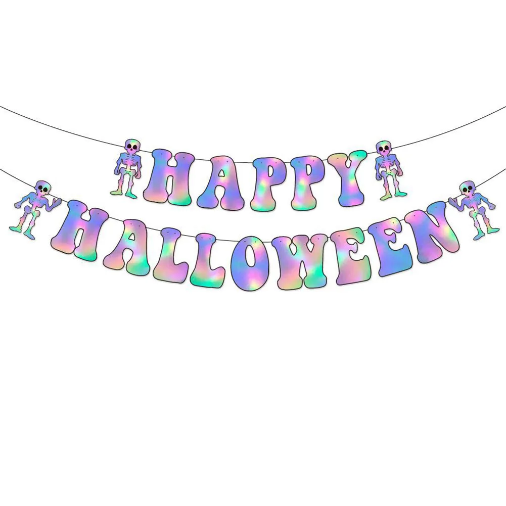 Durable Halloween Banner Set Paper Material Comes With Ribbons & Glue Pins Ideal for Halloween Party Decorations
Durable Halloween Banner Set Paper Material Comes With Ribbons & Glue Pins Ideal for Halloween Party Decorations