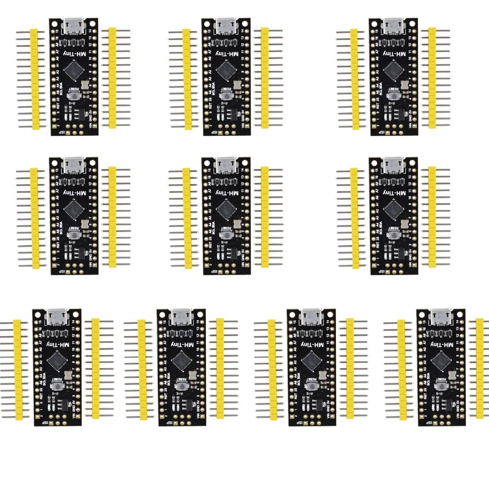 

RCmall 1/5/10 Pcs MH-Tiny ATTINY88 micro Development Board 16Mhz / Digispark ATTINY85 Upgraded/ NANO V3.0 for Arduino