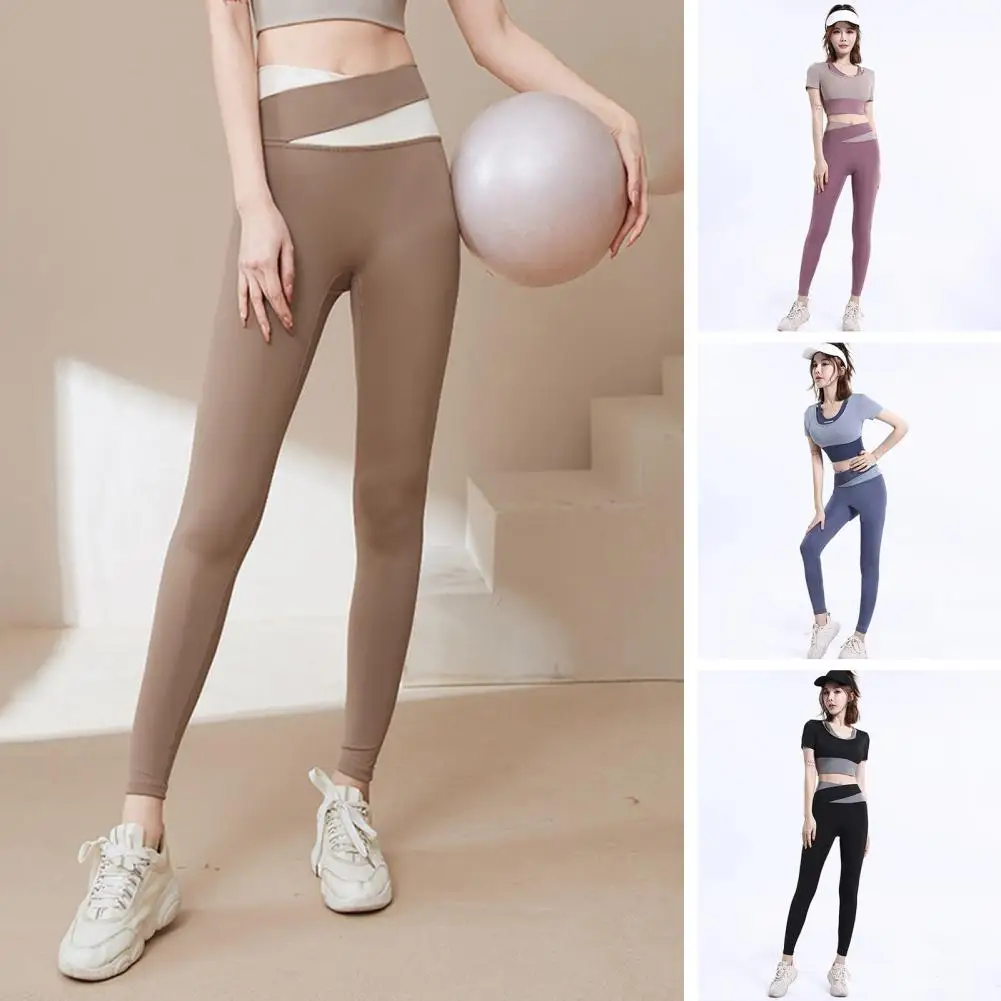 Women Yoga Pants Elastic Waist Contrast Colorful Skinny Tummy Control Fitness Butt-lifted High Waist Sport Pants Female Clothes
Women Yoga Pants Elastic Waist Contrast Colorful Skinny Tummy Control Fitness Butt-lifted High Waist Sport Pants Female Clothes