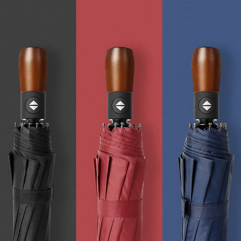 Luxury Automatic Big Umbrella Men Business Windproof 10K Folding Golf Sun Umbrella Wooden Handle Outdoor UV Protection Parasol
Luxury Automatic Big Umbrella Men Business Windproof 10K Folding Golf Sun Umbrella Wooden Handle Outdoor UV Protection Parasol