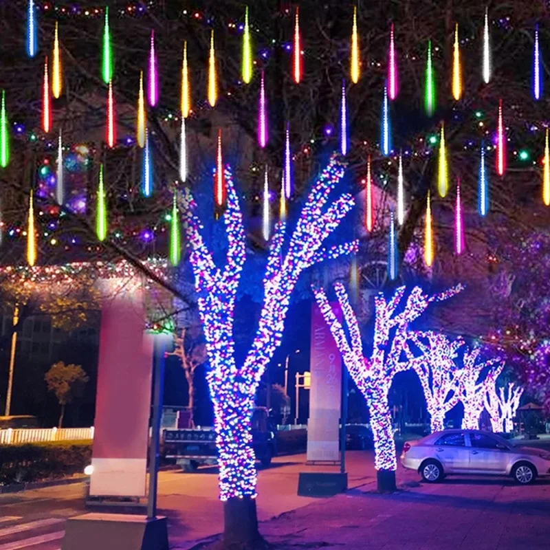30/50cm 8/10 Tube Meteor Shower Rain LED String Lights Christmas Tree Decorations Street Garland for Decor Noel New Year Navidad
30/50cm 8/10 Tube Meteor Shower Rain LED String Lights Christmas Tree Decorations Street Garland for Decor Noel New Year Navidad
