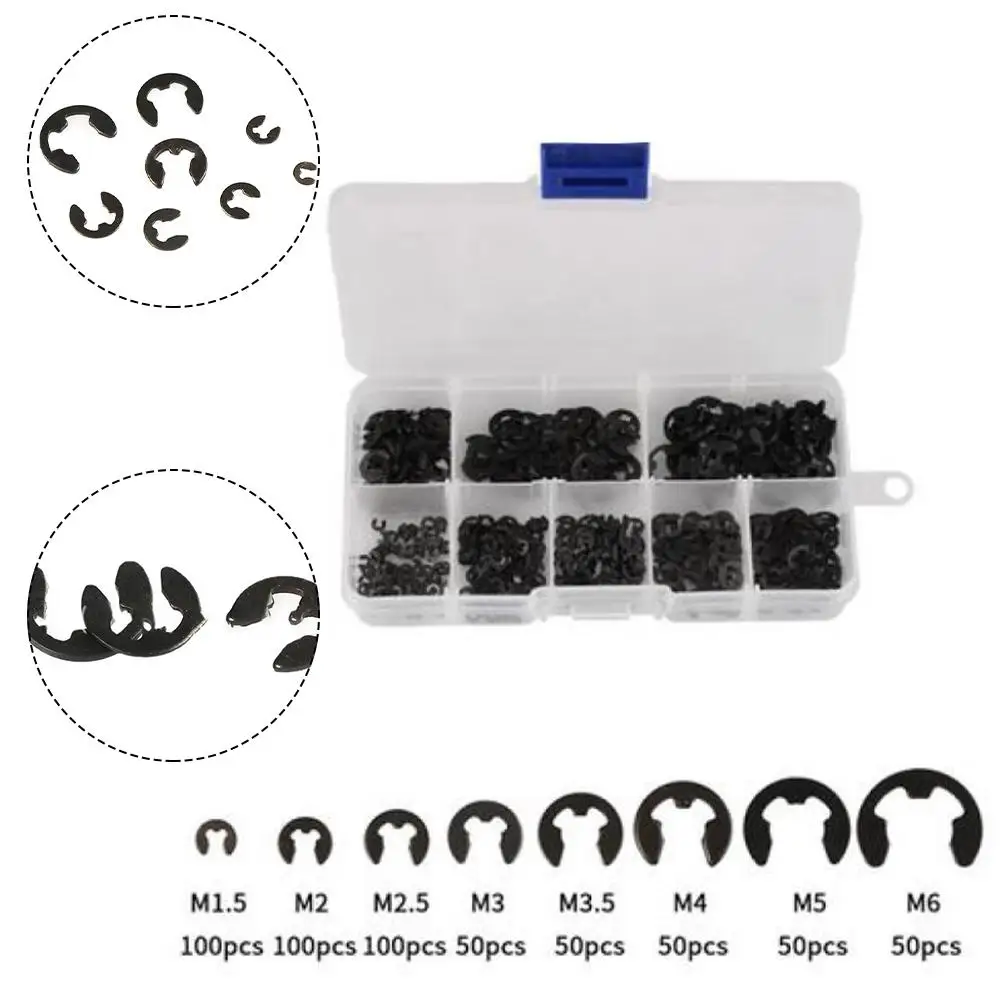 Choose from a Variety of E Clip Sizes with our 550 Piece Stainless Steel Kit Ideal for Professionals and DIY ers Alike!
Choose from a Variety of E Clip Sizes with our 550 Piece Stainless Steel Kit Ideal for Professionals and DIY ers Alike!
