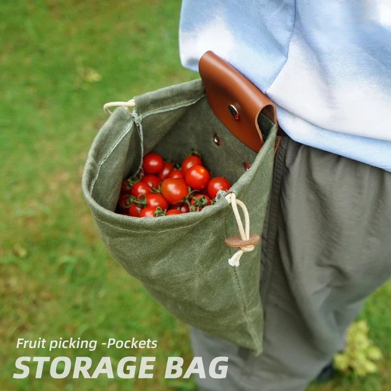 Outdoor Canvas Jungle Fruit Bag Folding Portable Waterproof Anti-fouling Pick-up Small Pocket Tool Bag Bundle Pocket
Outdoor Canvas Jungle Fruit Bag Folding Portable Waterproof Anti-fouling Pick-up Small Pocket Tool Bag Bundle Pocket